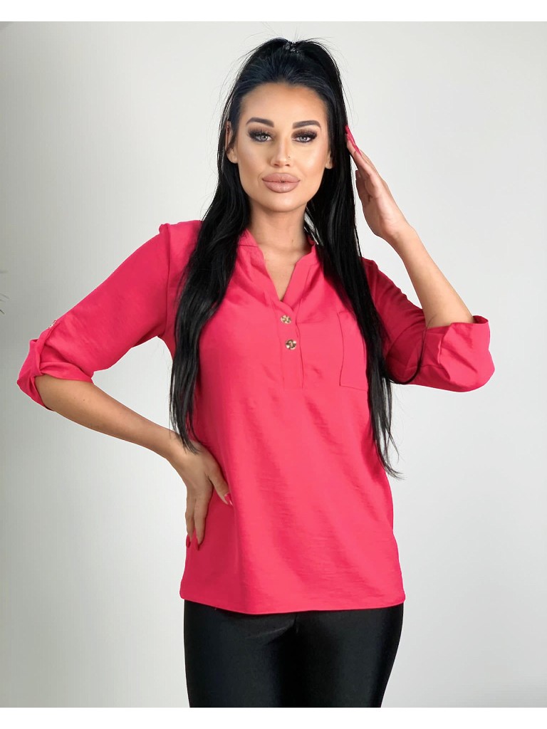 Bluzka koszulowa z kieszonką