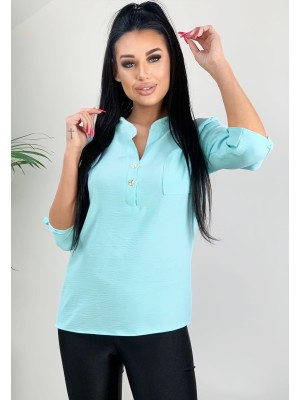 Bluzka koszulowa z kieszonką