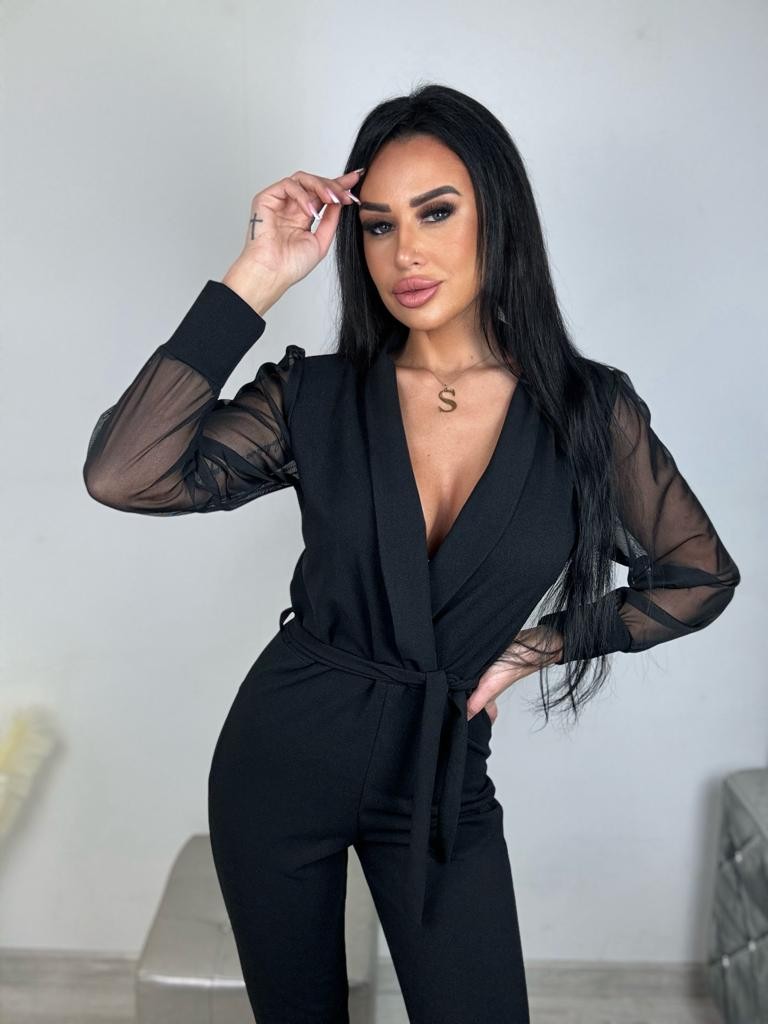 Kombinezon z rękawem siateczkowym