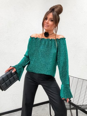 Błyszcząca Hiszpanka z szerokimi rękawami