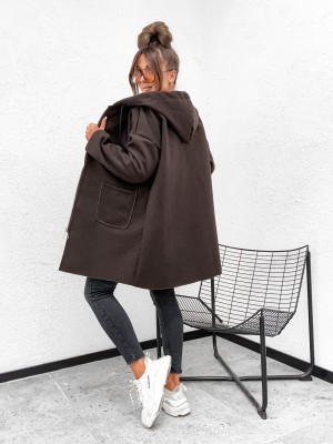 Płaszcz rozpinany z kieszonkami