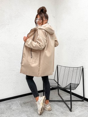 Płaszcz rozpinany z kieszonkami