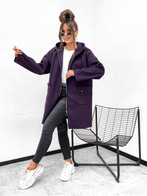 Płaszcz rozpinany z kieszonkami