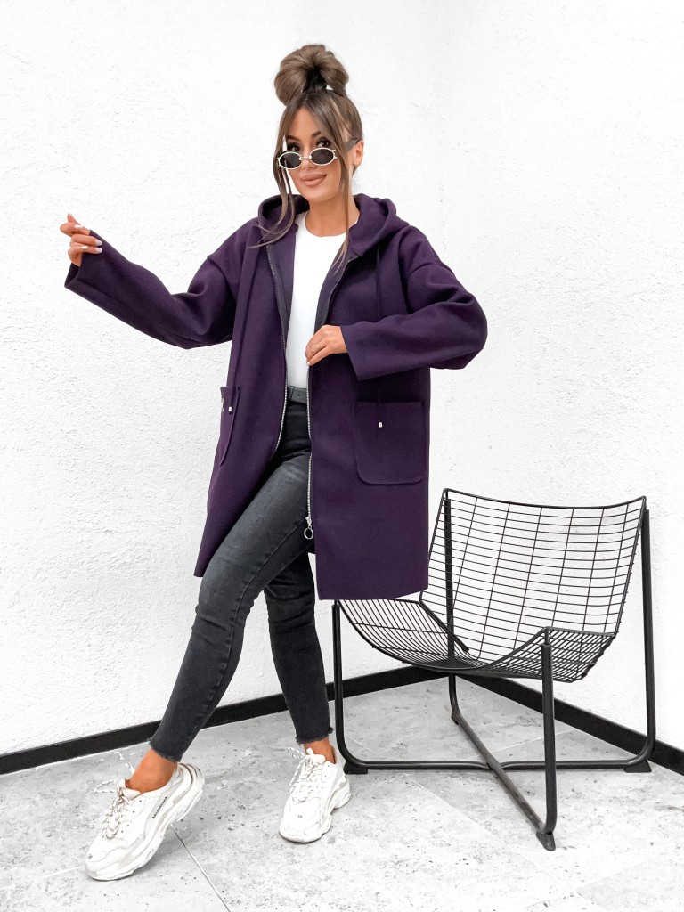 Płaszcz rozpinany z kieszonkami